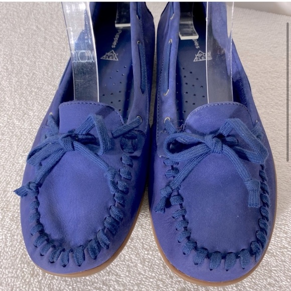Hush Puppies Blue Suede Slip On Loafers 9 - Picture 3 of 13